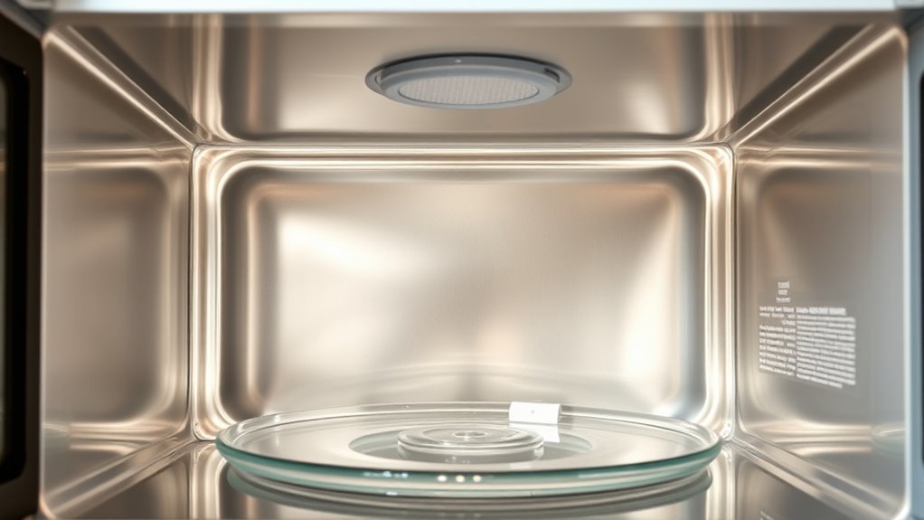 gentle microwave interior cleaning
