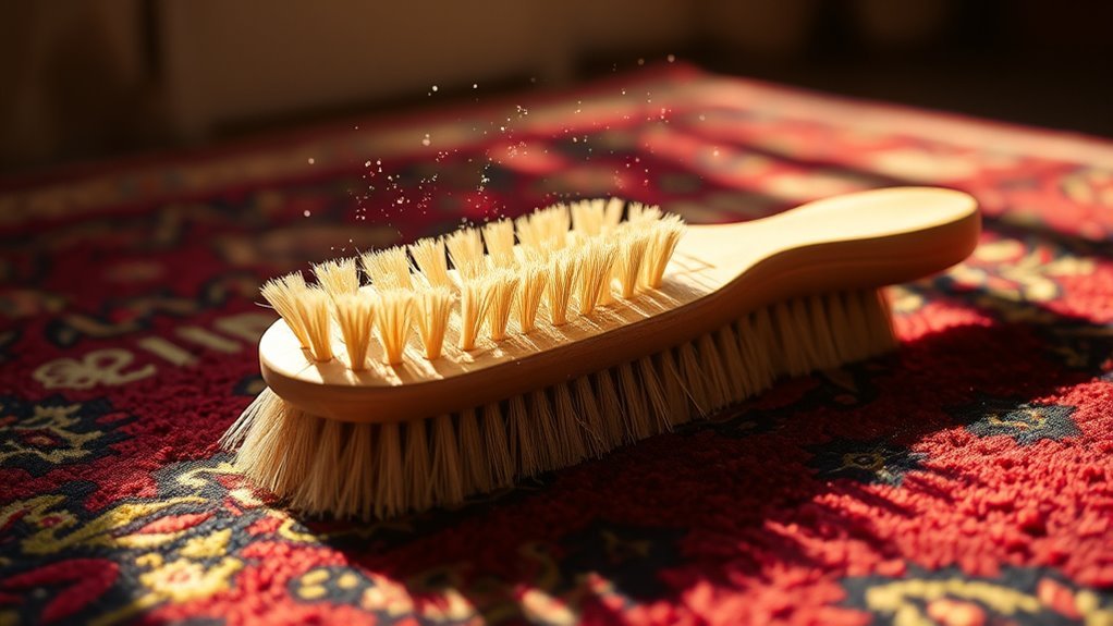 gentle rug cleaning technique
