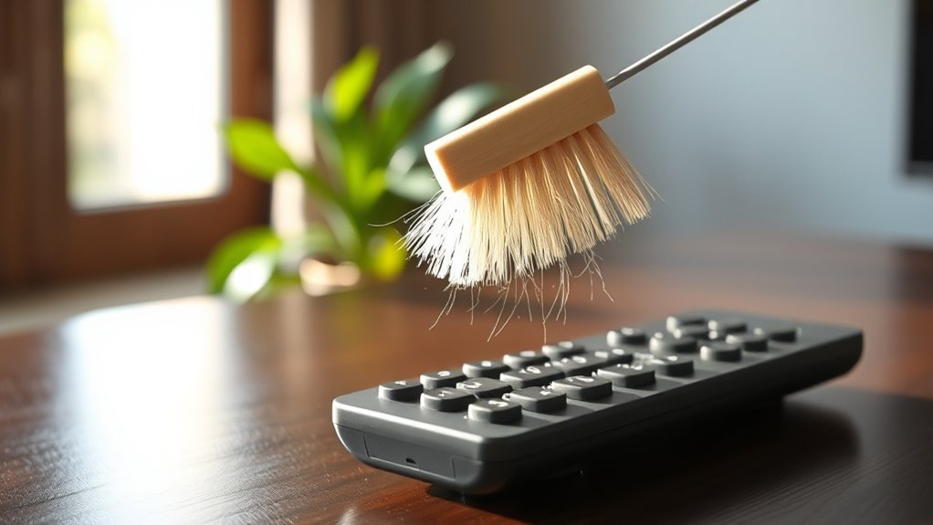 gently brush to clean