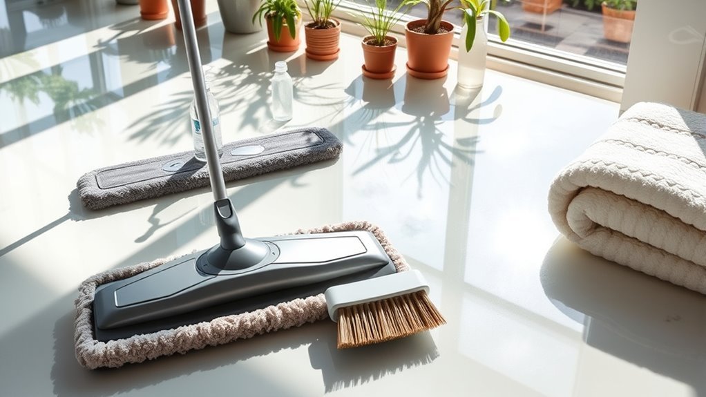 glass flooring deep cleaning