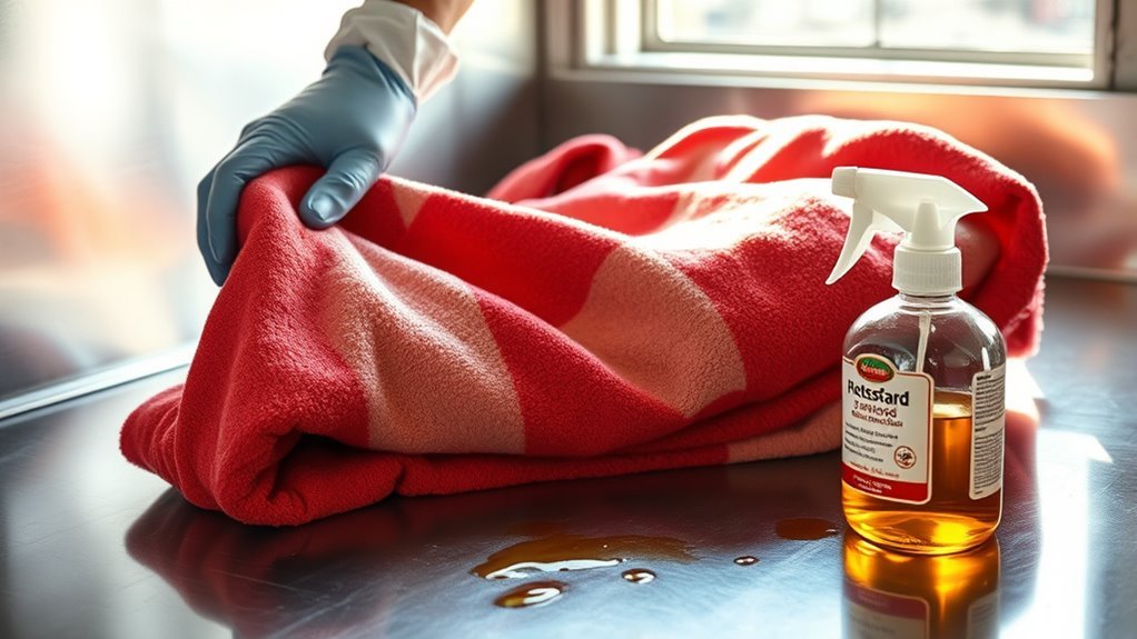 grease removal from blanket