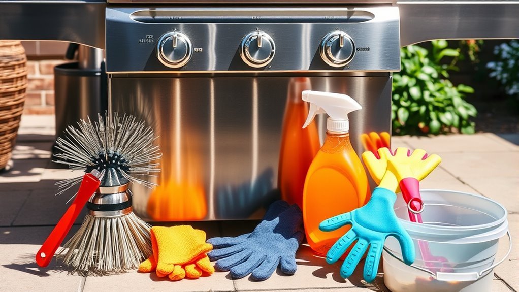 grill cleaning essential tools