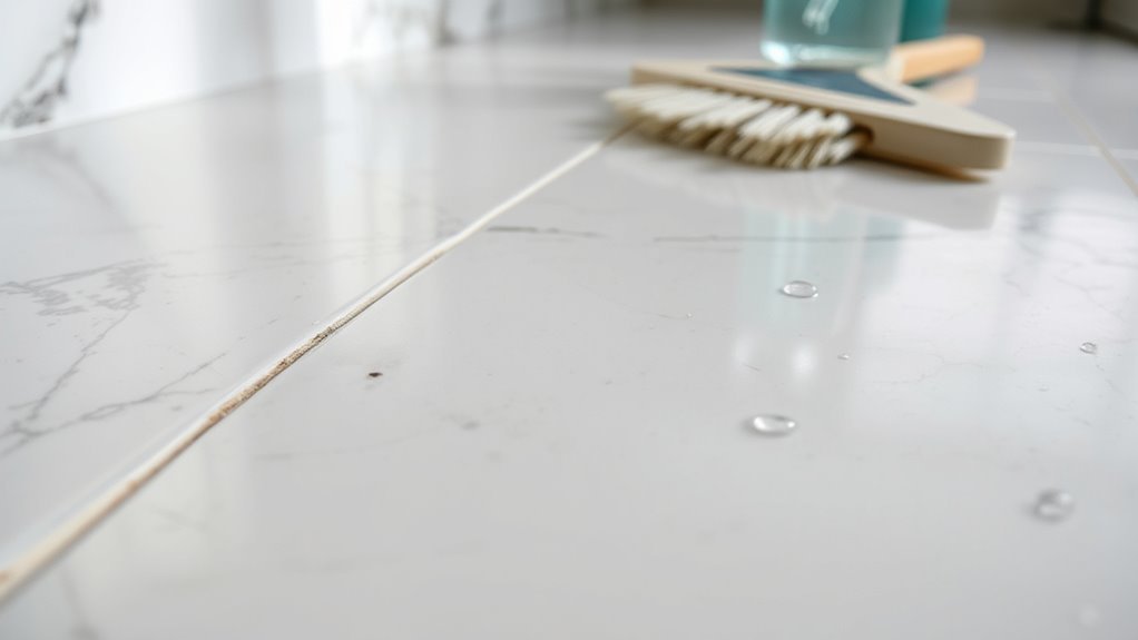 grout dirt buildup causes