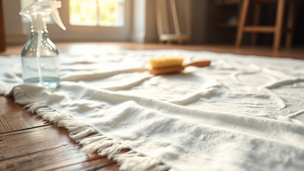 grout removal from blanket