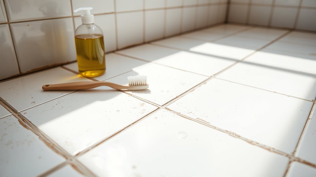 grout s porous nature attracts dirt