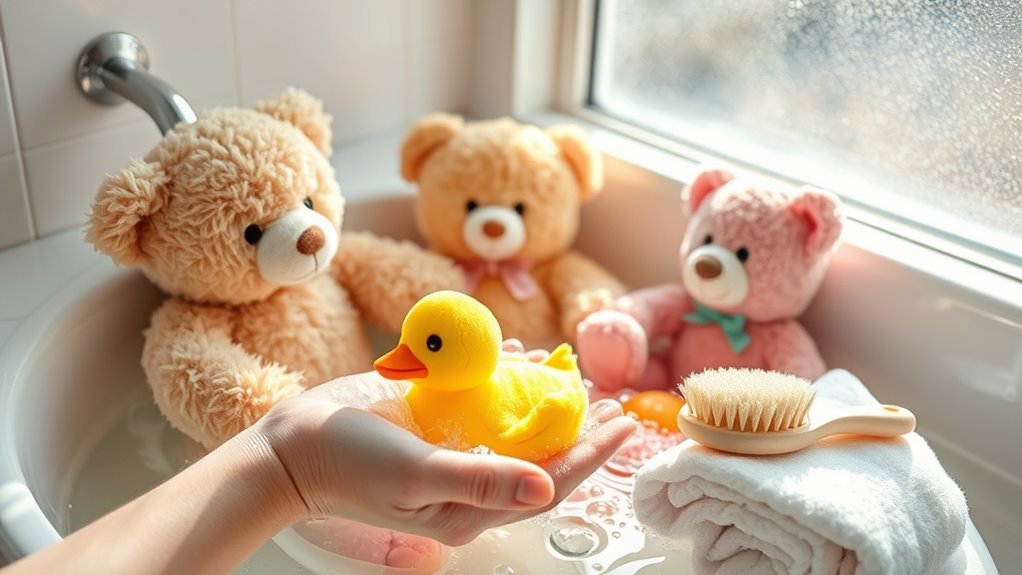 hand wash soft toys carefully