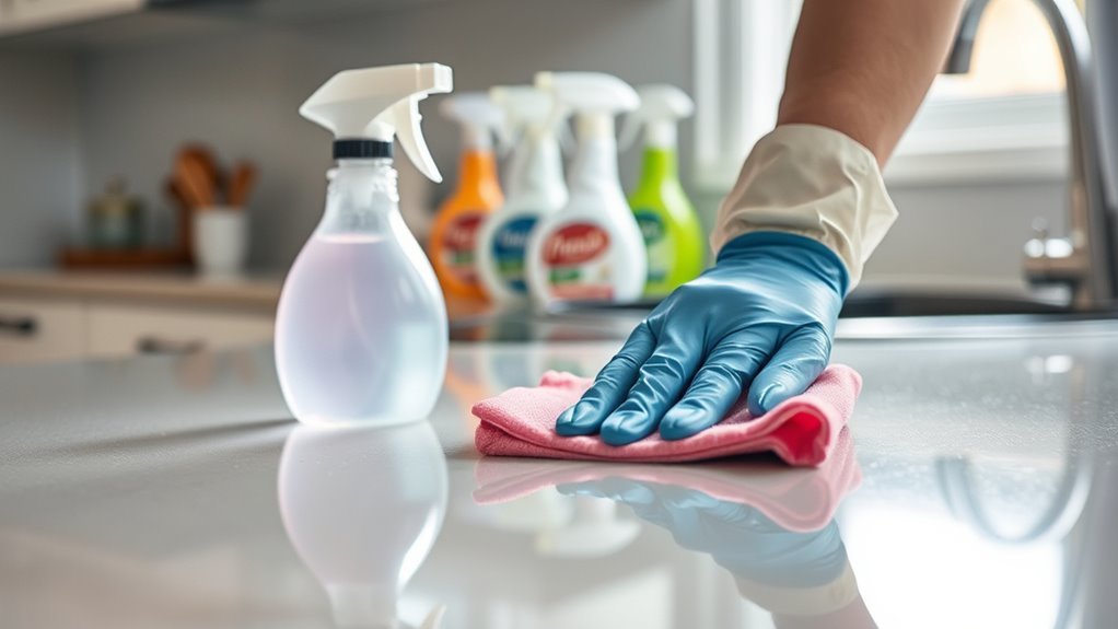 handle cleaning products safely
