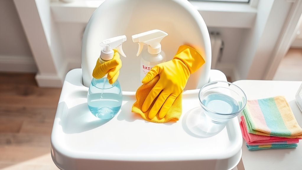 high chair cleaning routine