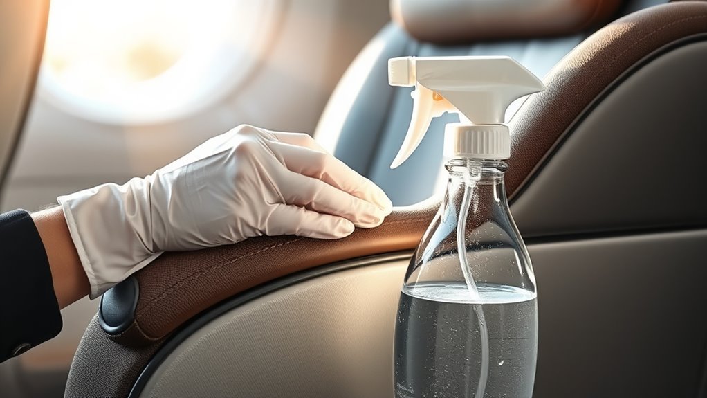 high contact chair disinfecting areas