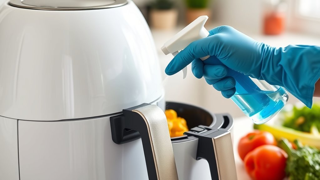 high touch air fryer surfaces