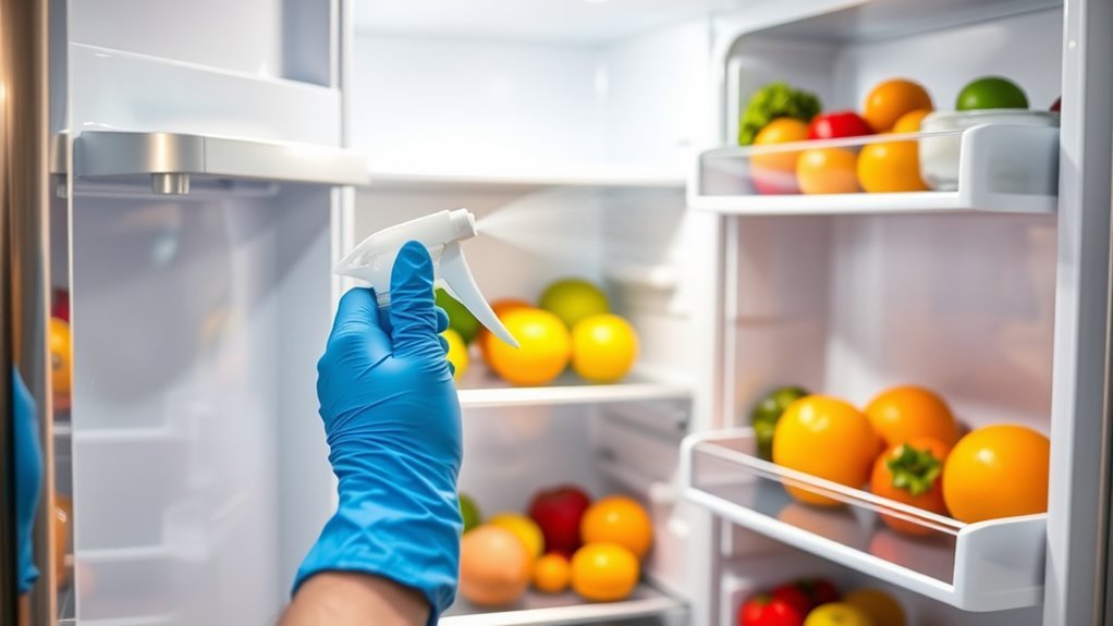 high touch refrigerator areas