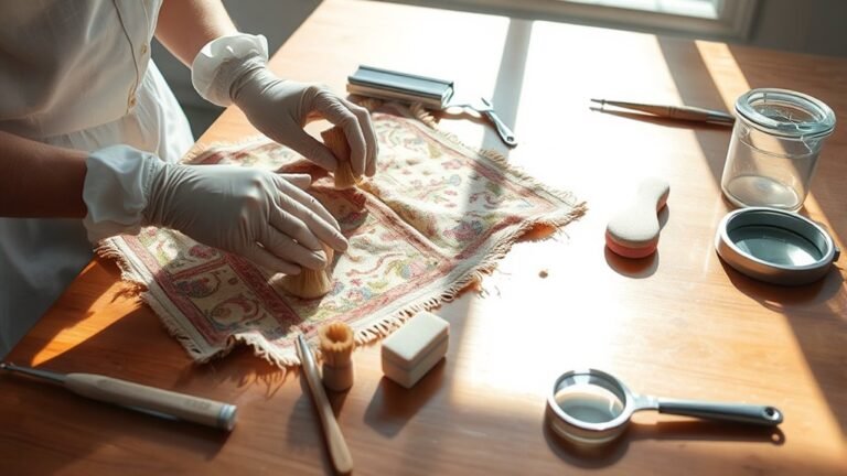 historic textile cleaning methods