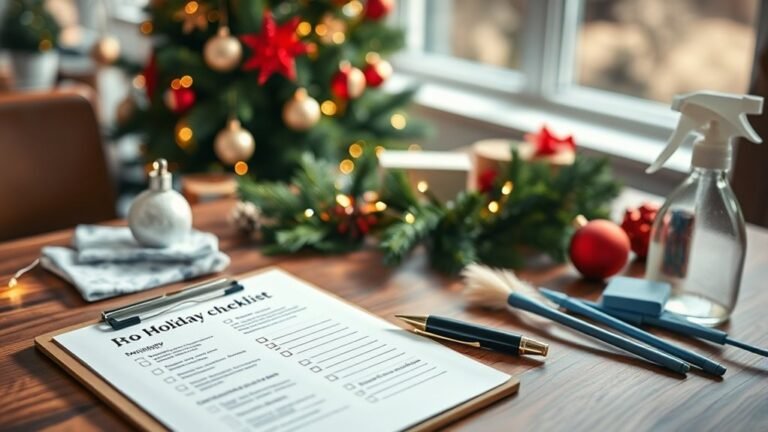 holiday decor cleaning checklist