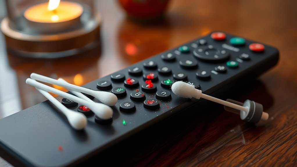 holiday remote control stains