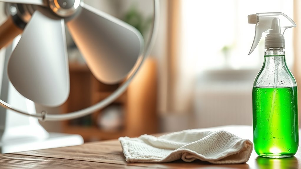 homemade fan surface cleaner