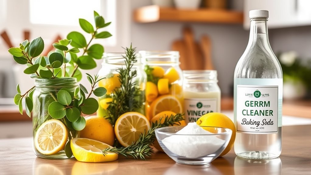 homemade germ fighting cleaner essentials