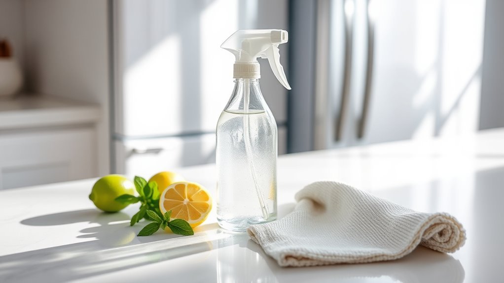 homemade refrigerator cleaning solution