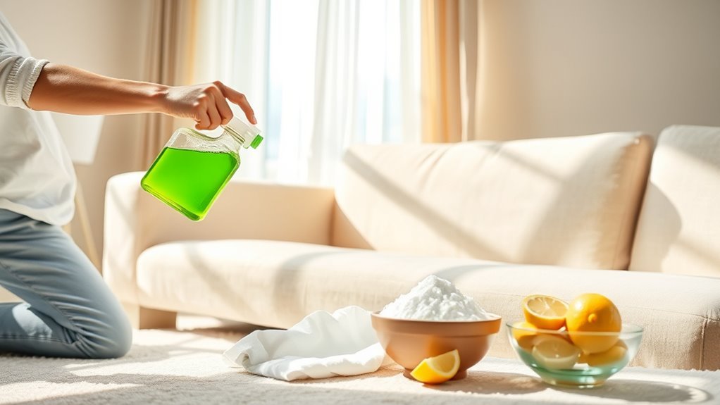 homemade sofa cleaning solutions