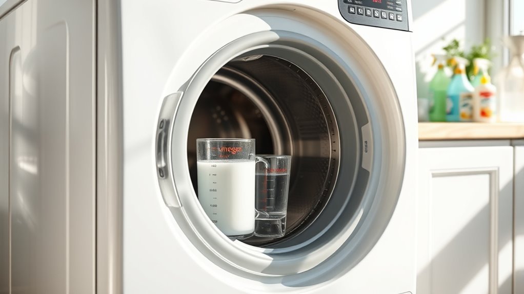 hot vinegar washing cycle