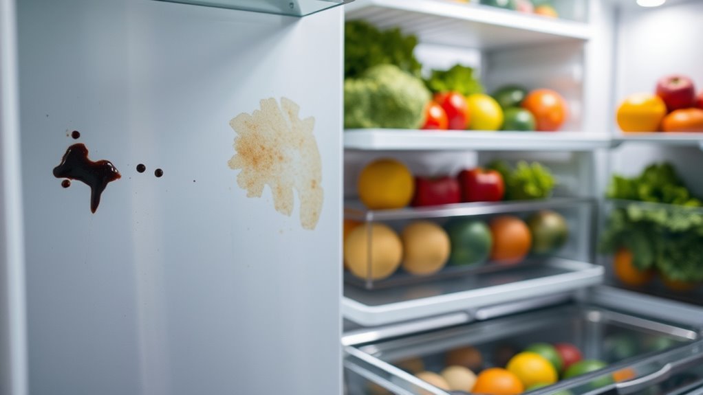 identify and prevent refrigerator stains