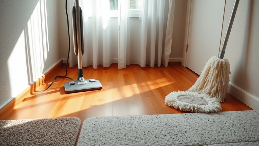 identify flooring for cleaning