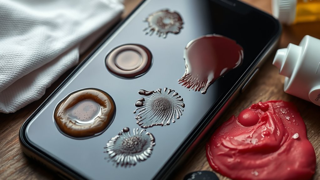 identify smartphone stain types