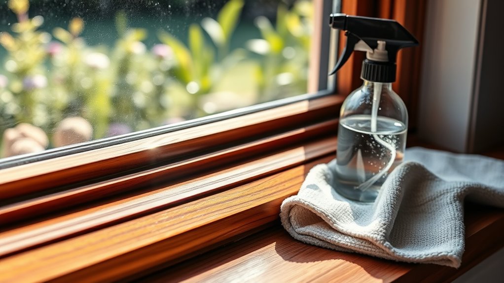 identify windowsill material carefully