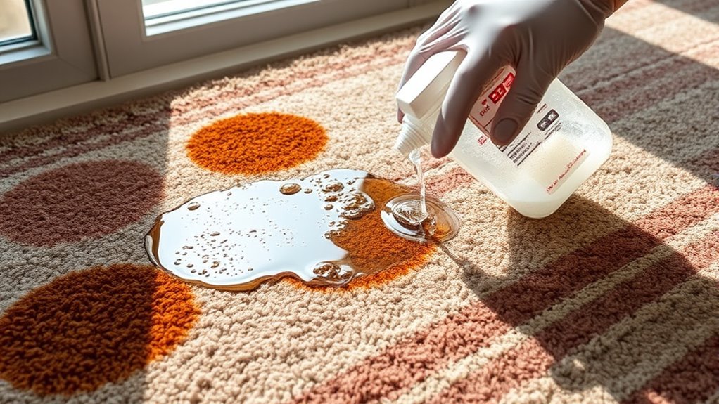 identifying carpet window stains
