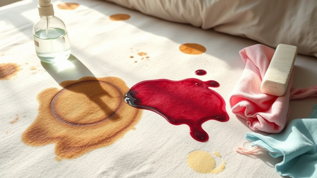 identifying mattress stain types