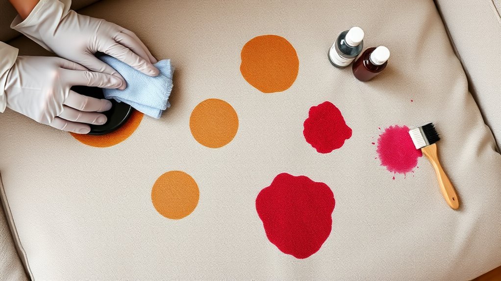 identifying sofa stain types