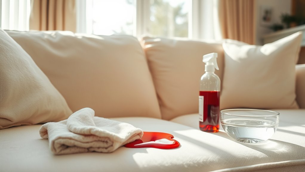 immediate spill treatment essential