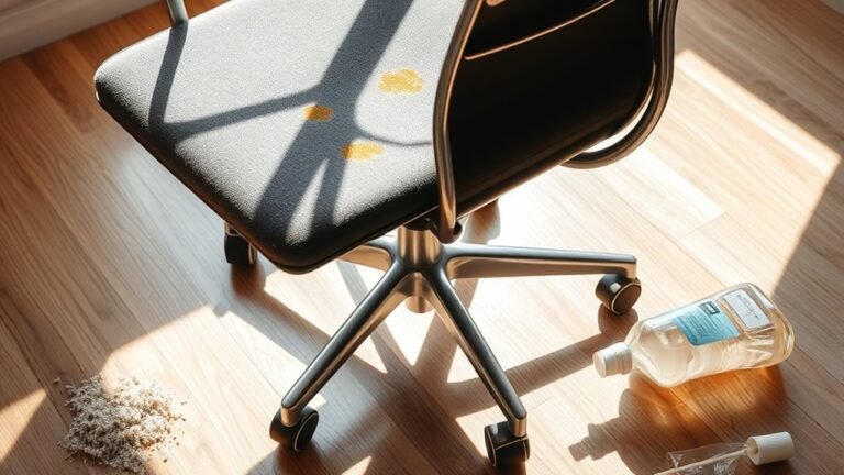 improper office chair cleaning