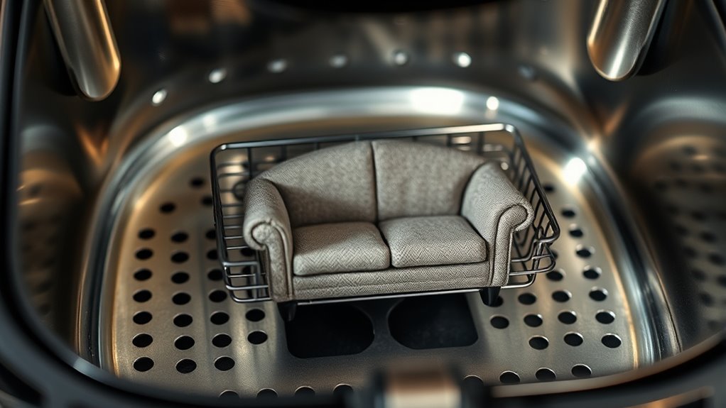 inspect air fryer components