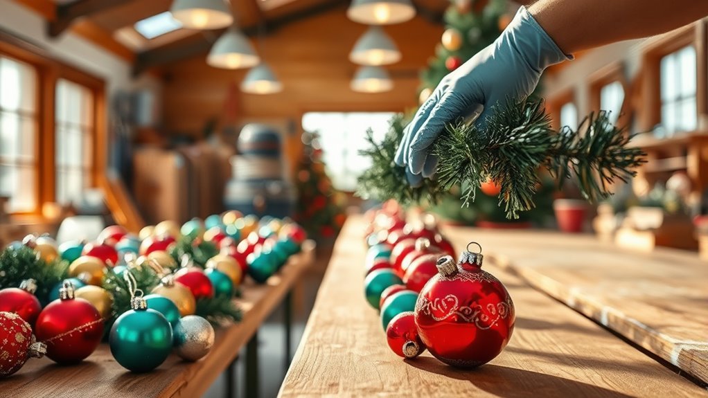 inspect and clean decorations