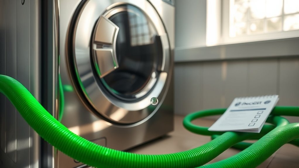 inspect hoses for leaks