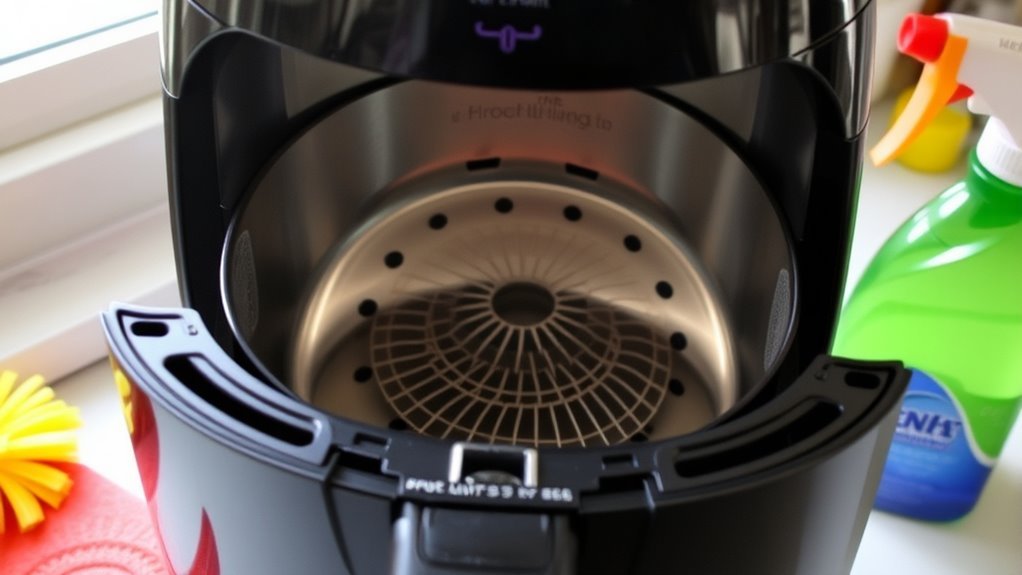interior cleaning for air fryer