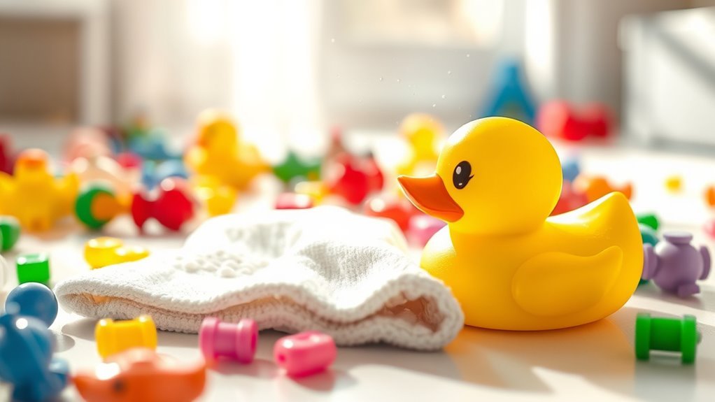 keep toys clean regularly