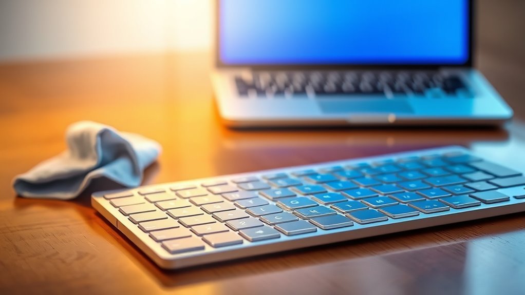 keyboard cleaning and sanitizing