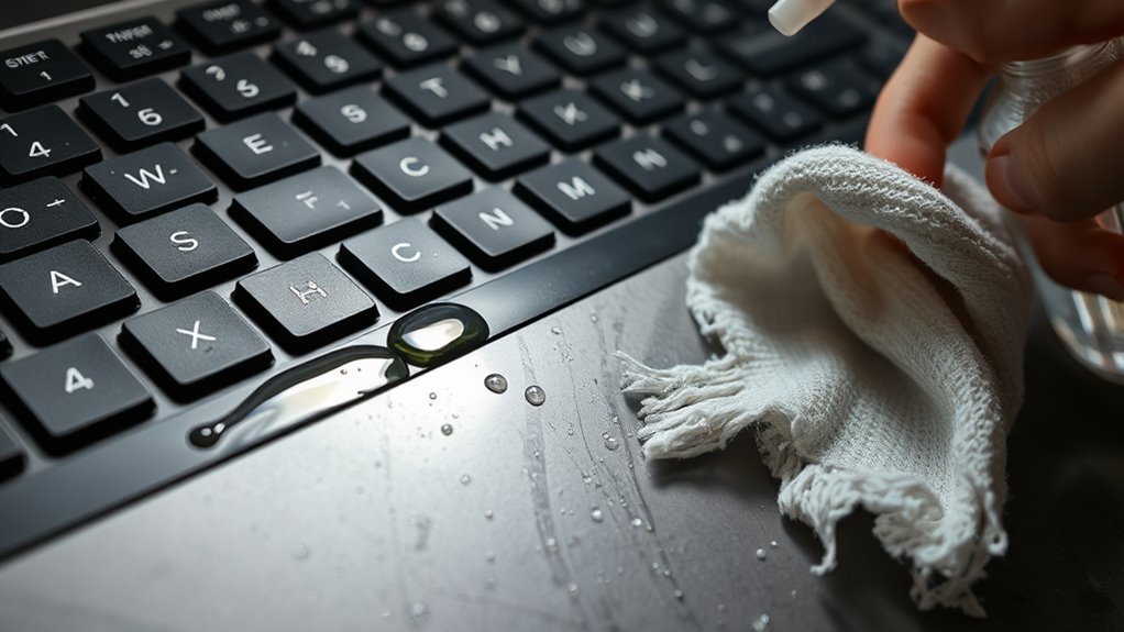 keyboard cleaning error risks