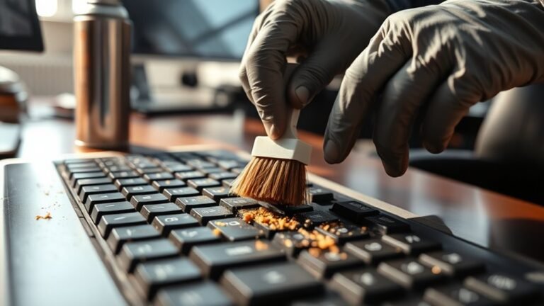 keyboard cleaning in offices