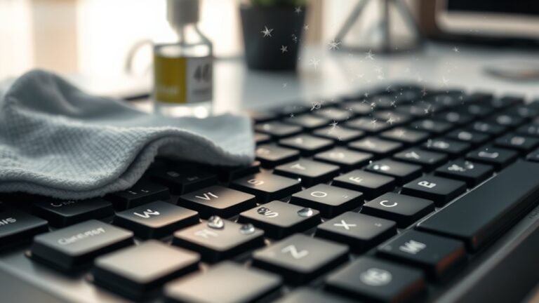 keyboard cleaning schedule weekly
