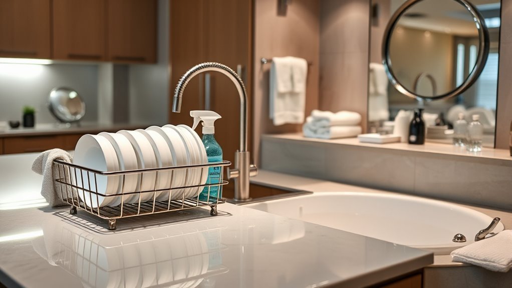 kitchen and bathroom cleanliness