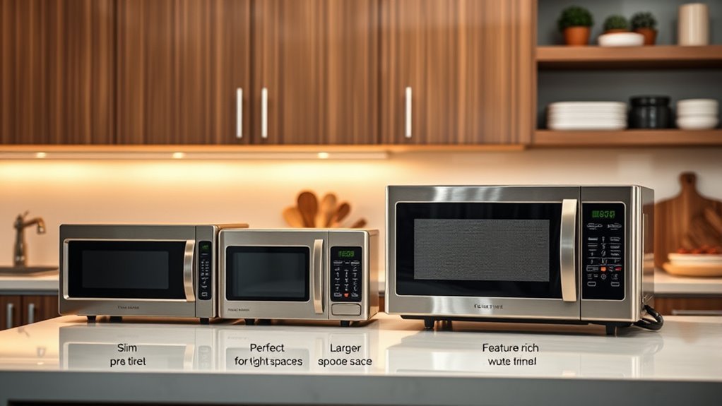 kitchen microwave design options