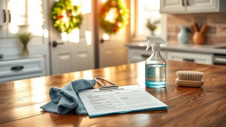laminate pre holiday cleaning checklist