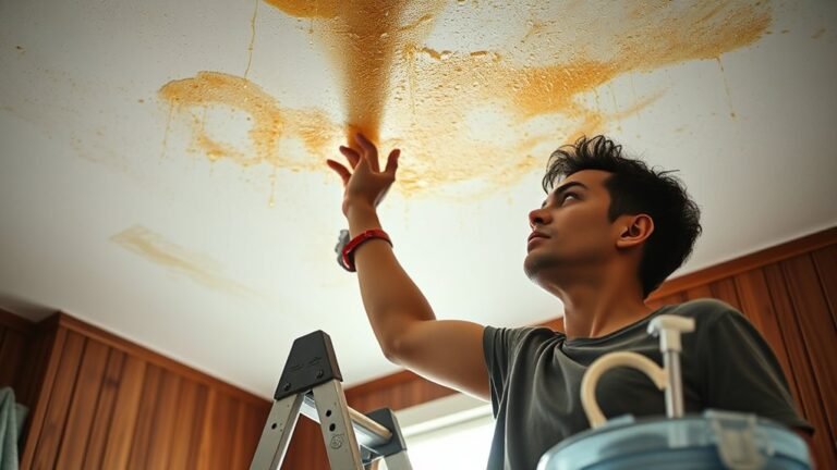 laundry ceiling stain removal