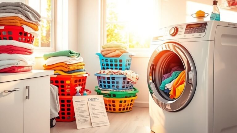 laundry cleaning preparation checklist