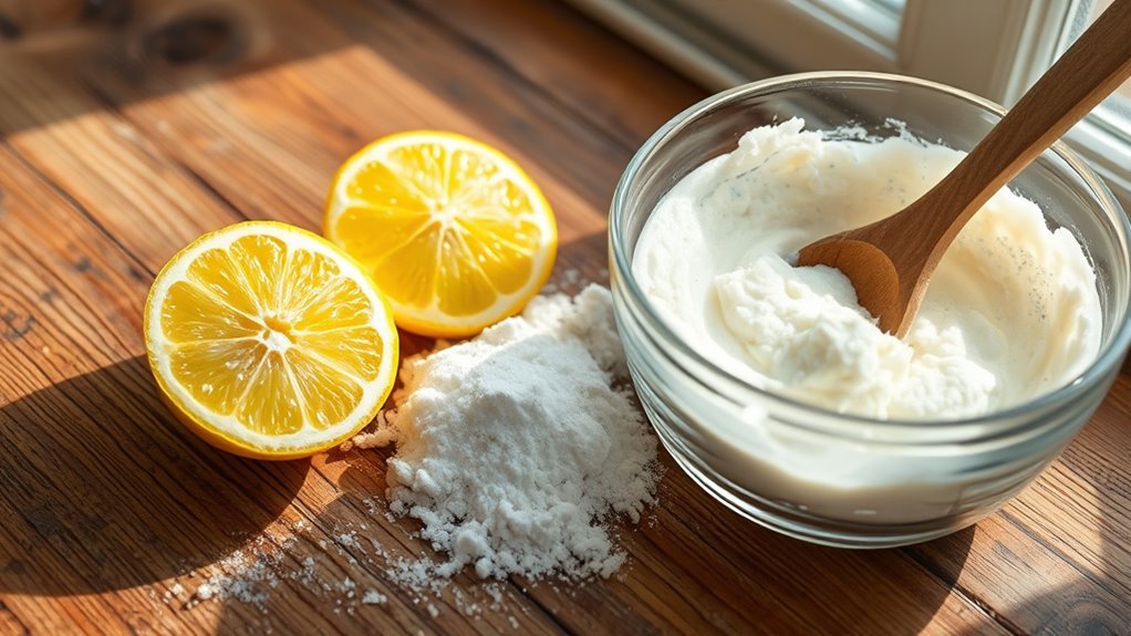 lemon baking soda scrub