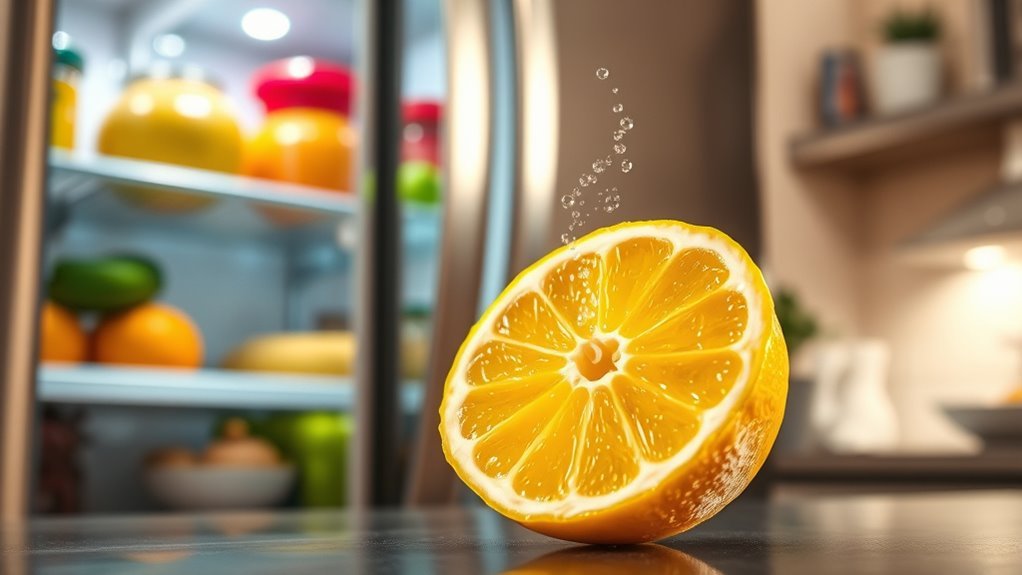 lemon juice cleans and deodorizes