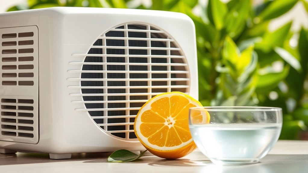 lemon juice deodorizes ac odors
