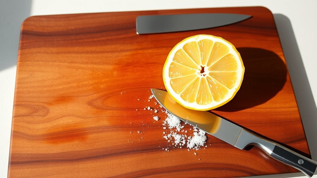 lemon juice removes stains
